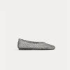 forte_forte Chaussures^ballerines en résille avec strass nero