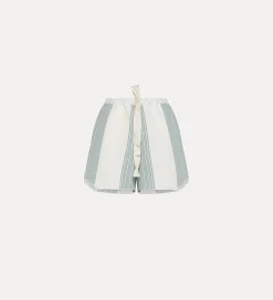forte_forte Pantalons^bermuda en coton et lin pour femme acqua