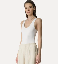 forte_forte Tenue De Plage Et Lingerie^body en jersey bianco