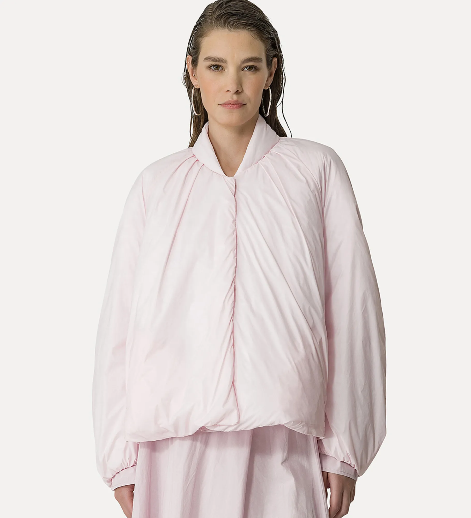 forte_forte Manteaux^bomber en nylon oyster