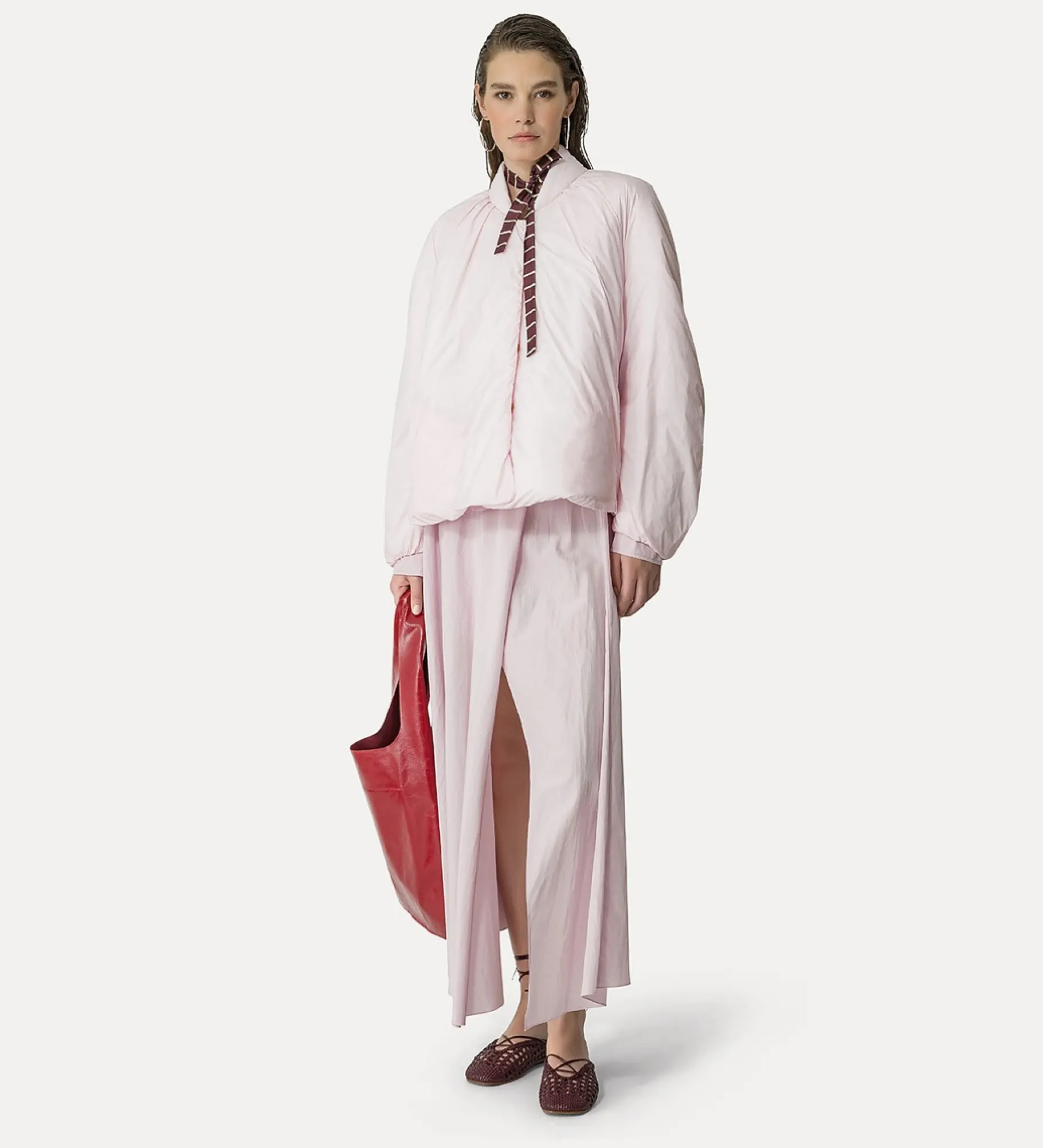 forte_forte Manteaux^bomber en nylon oyster