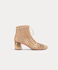 forte_forte Chaussures^botte à cheville chic tissée à la main rose gold