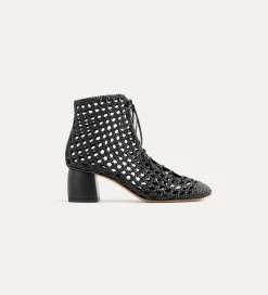 forte_forte Chaussures^bottines tressées nero