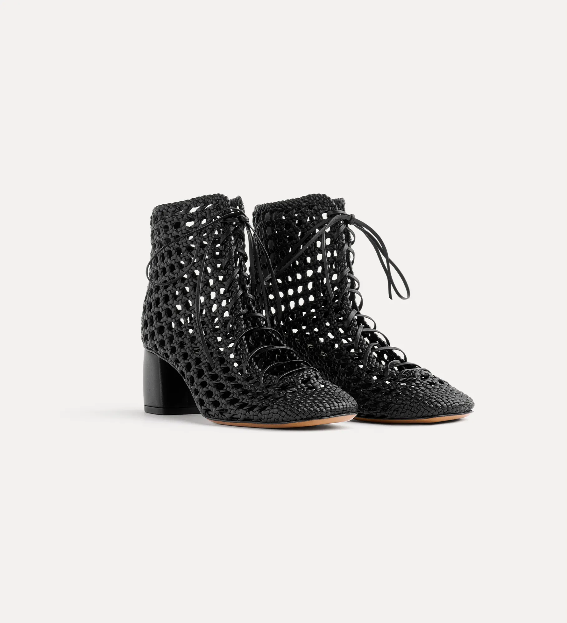 forte_forte Chaussures^bottines tressées nero