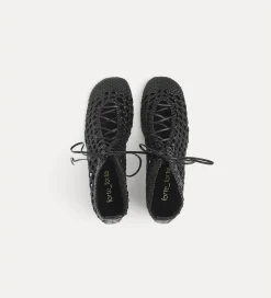 forte_forte Chaussures^bottines tressées nero