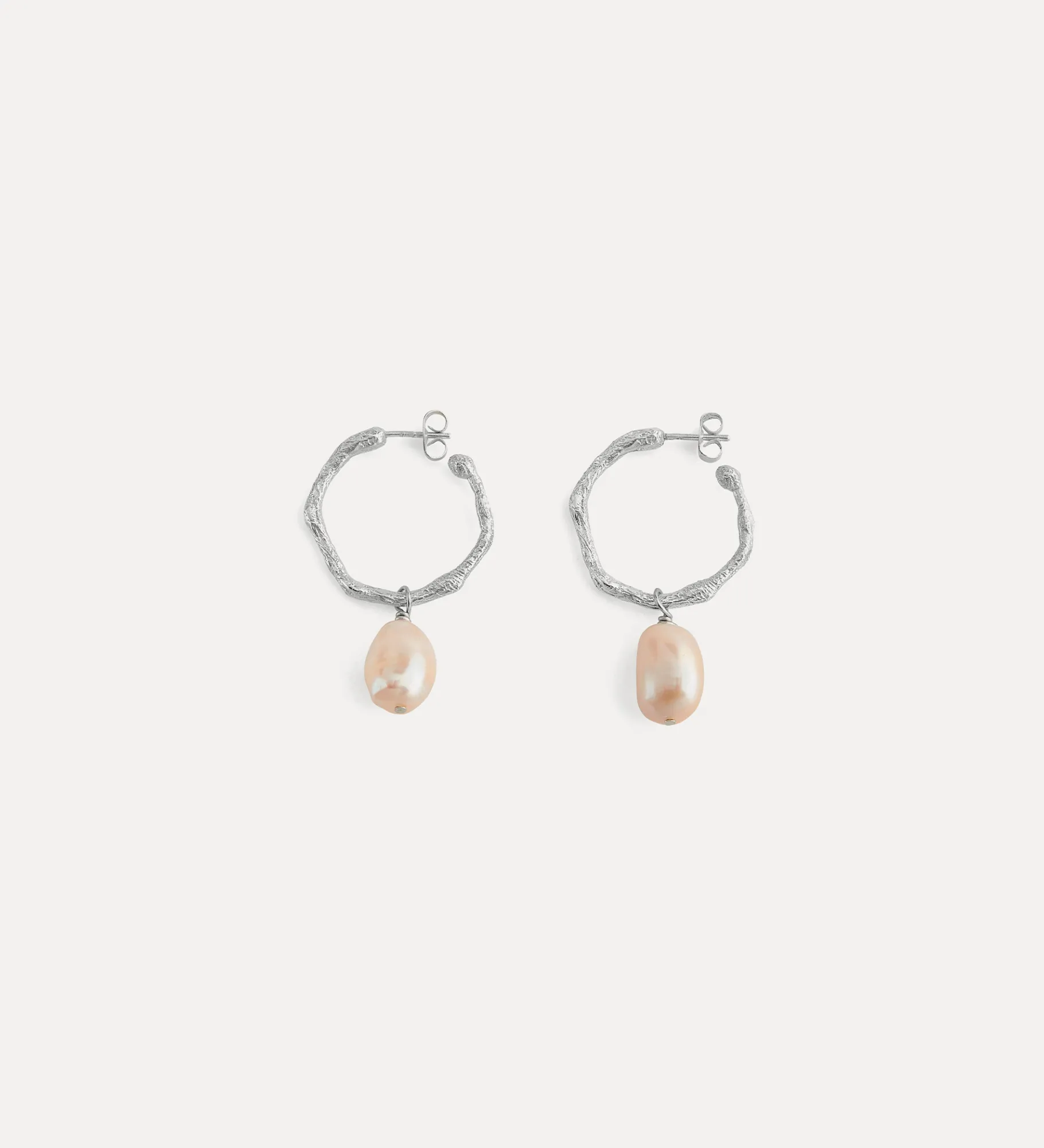 forte_forte Bijoux^boucle d'oreille créole avec pendentif argento