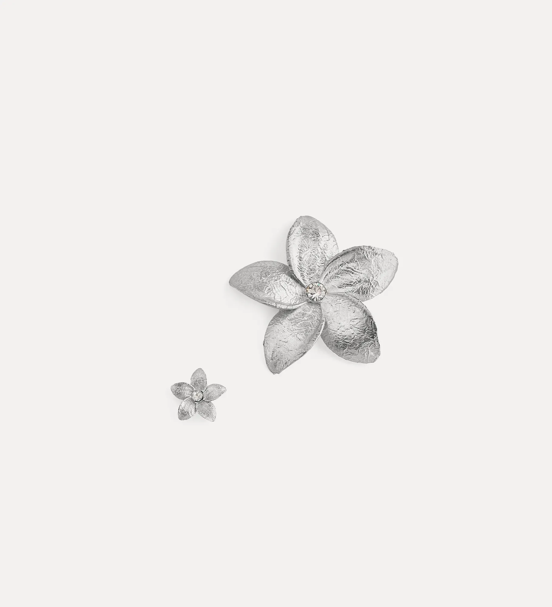 forte_forte Bijoux^boucles d'oreille fleurs argent argento