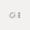 forte_forte Bijoux^boucles d'oreilles créoles avec cristaux crystal