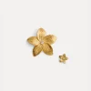 forte_forte Bijoux^boucles d'oreilles sculptées fleur "frangipane" oro