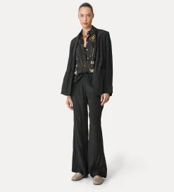 forte_forte Tricots | Hauts^brassière en coton avec cristaux noir