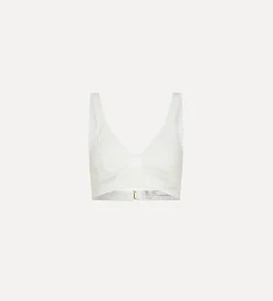 forte_forte Tenue De Plage Et Lingerie^brassière en coton bianco