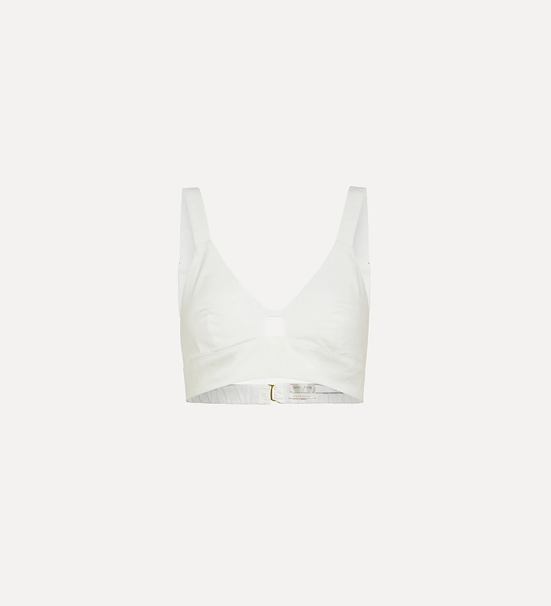 forte_forte Tenue De Plage Et Lingerie^brassière en coton bianco
