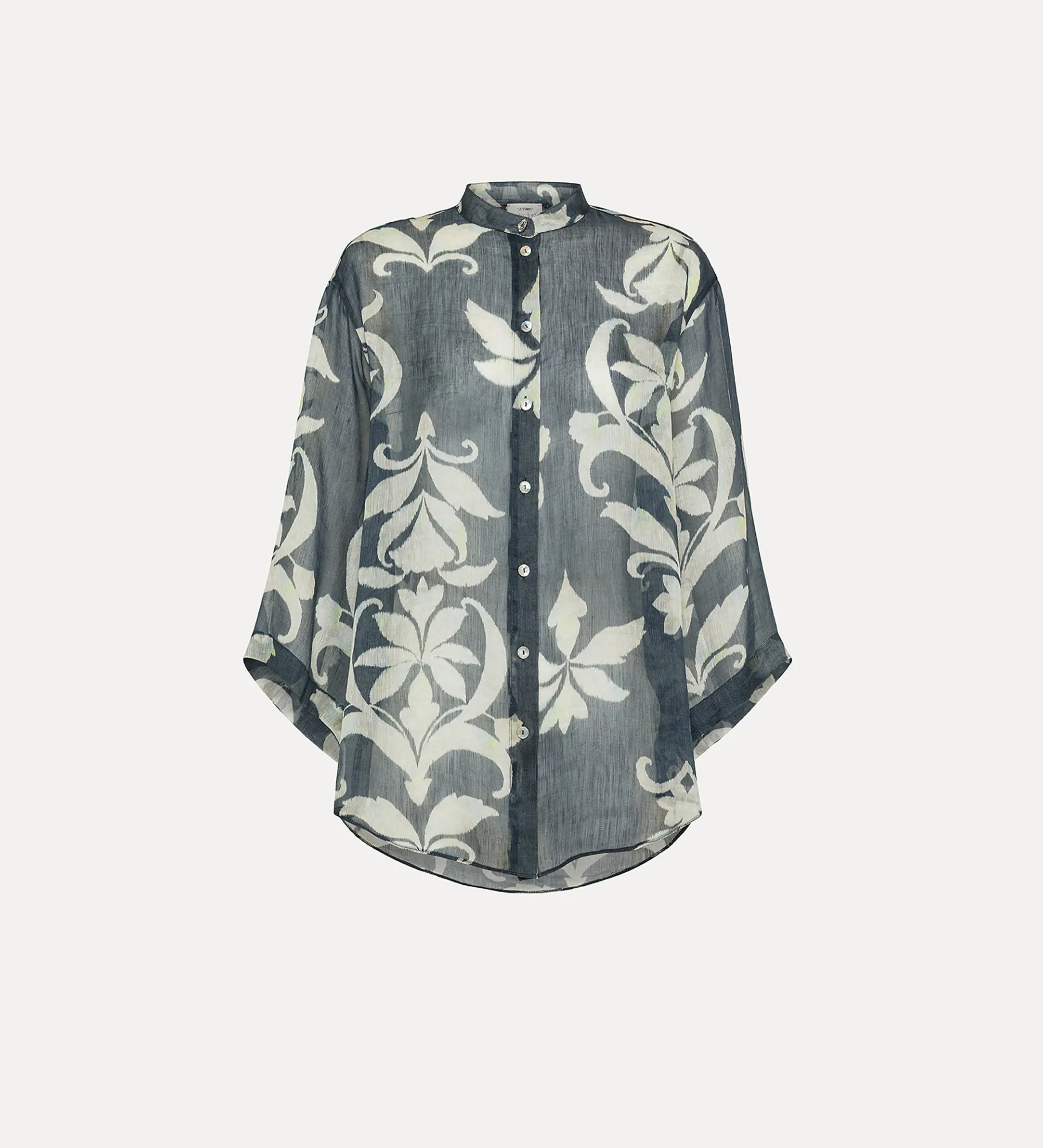 forte_forte Chemises^chemise à manches courtes avec imprimé “the secret lily” oltremare