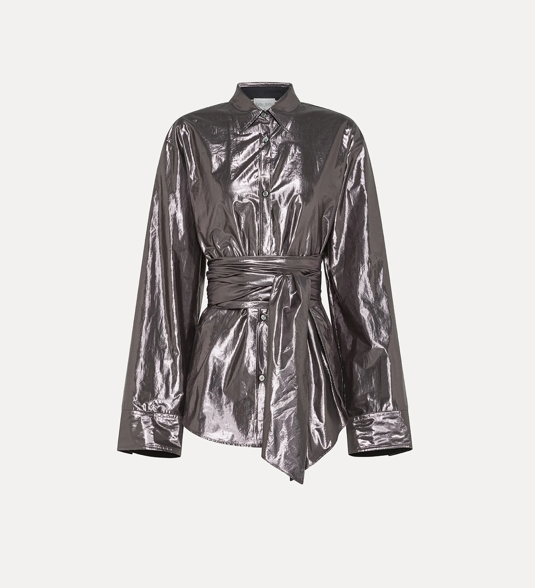 forte_forte Chemises^chemise avec nœud ombra