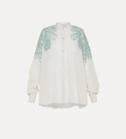 forte_forte Chemises^chemise bohème avec incrustation rugiada