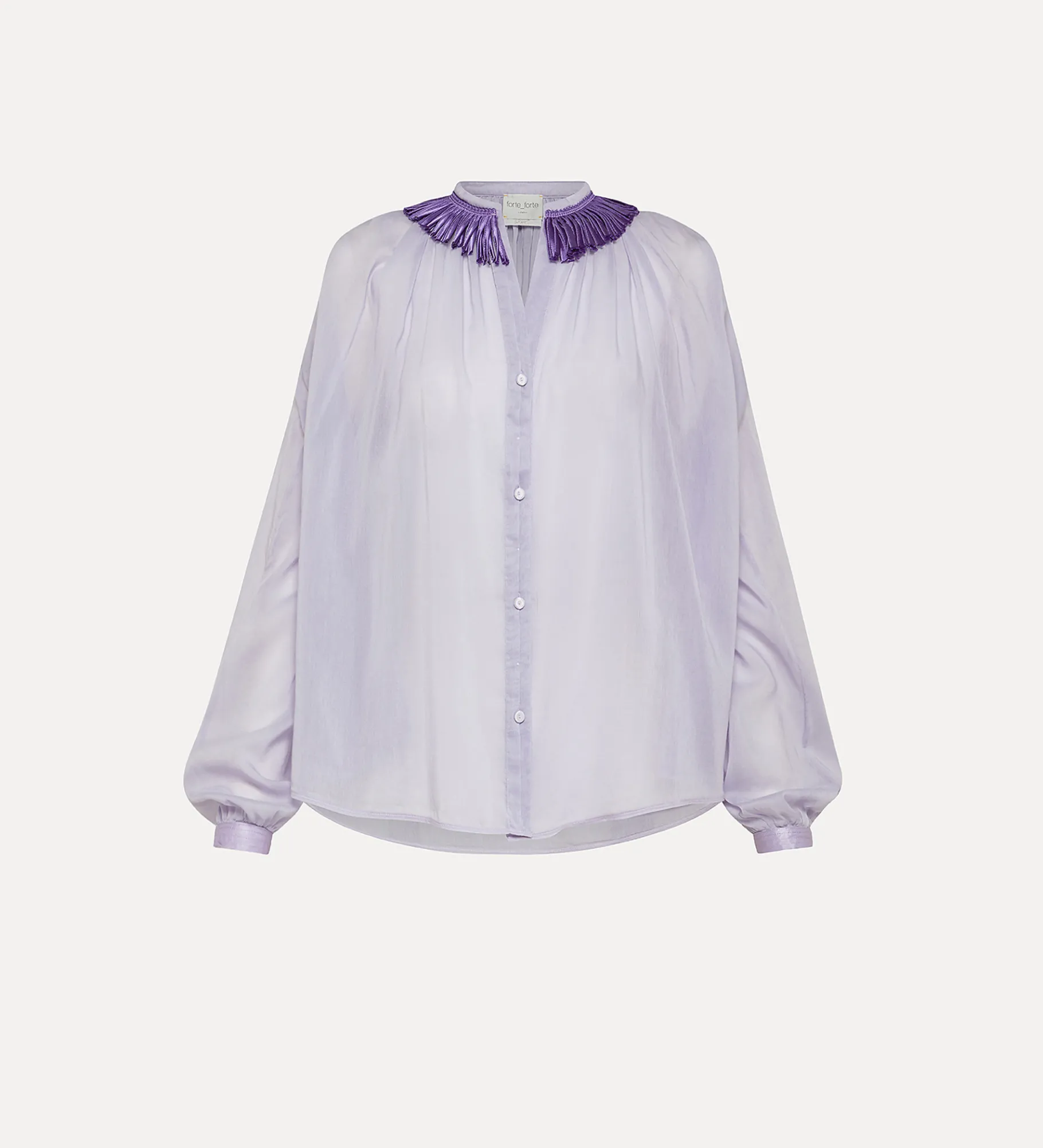 forte_forte Chemises^chemise bohème pour femme lilac