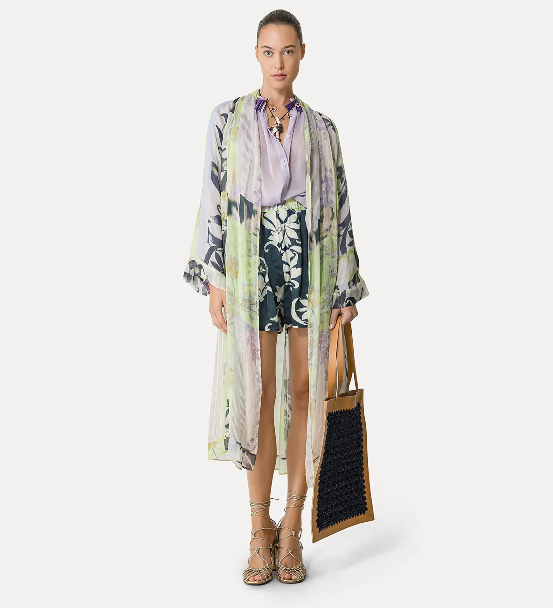 forte_forte Chemises^chemise bohème pour femme lilac