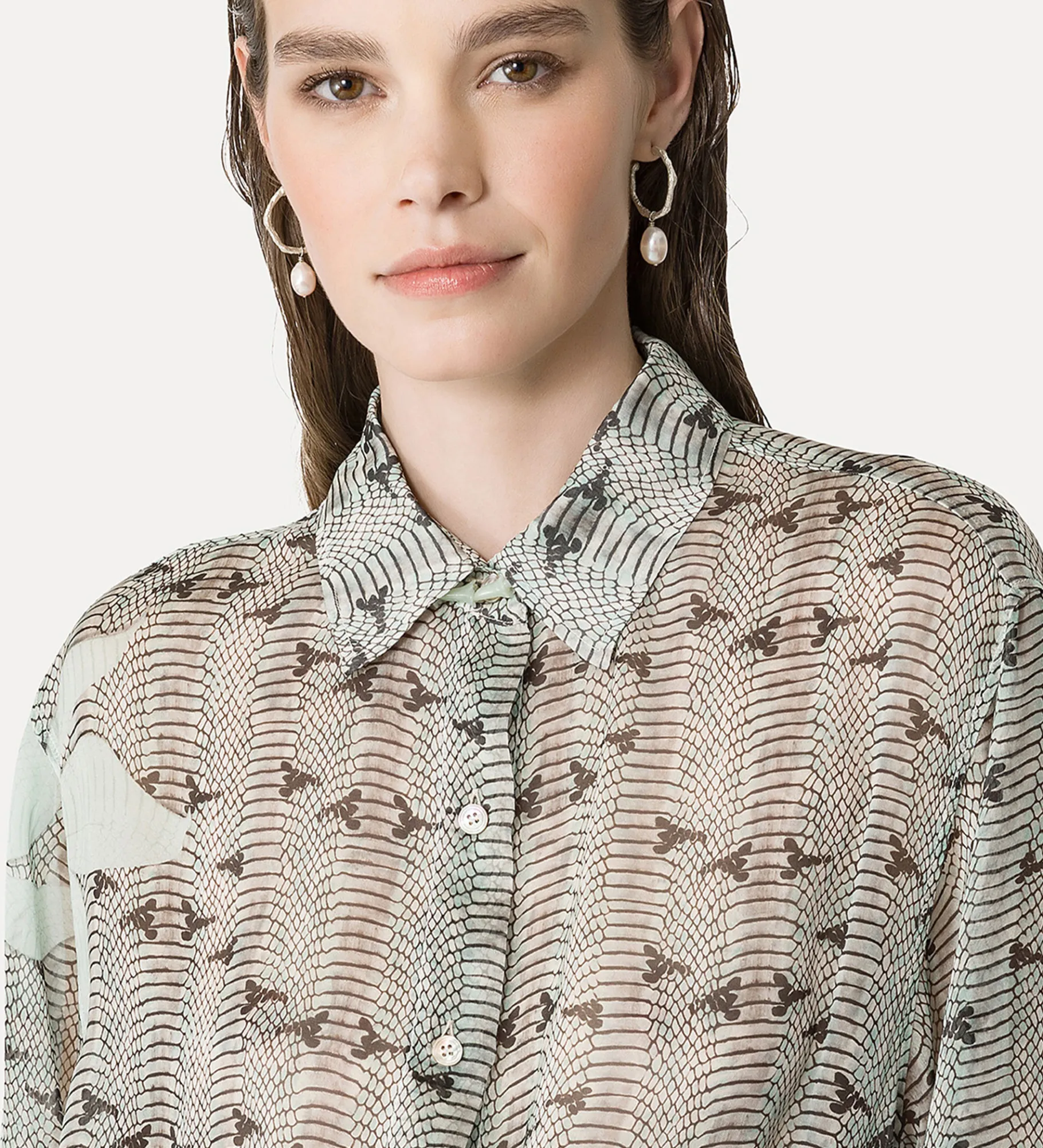 forte_forte Chemises^chemise en chiffon de soie breeze