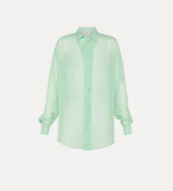 forte_forte Chemises^chemise en chiffon pour femme mint