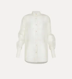 forte_forte Chemises^chemise en organza de soie giglio