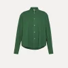 forte_forte Chemises^chemise masculine essential en popeline de coton BCI malachite