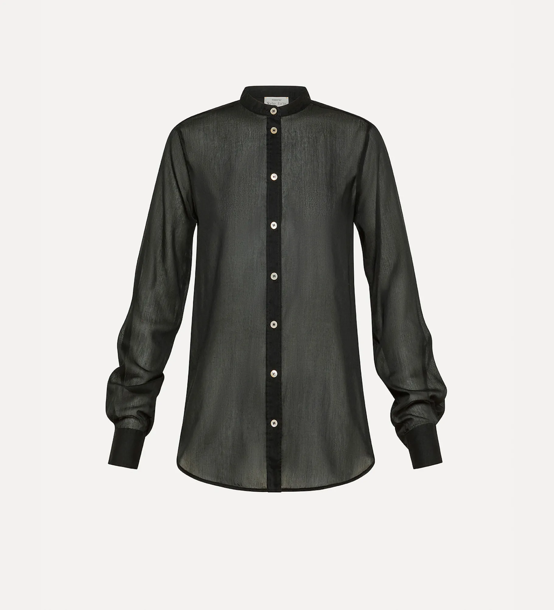 forte_forte Chemises^chemise tunisienne essential en voile nero