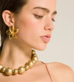 forte_forte Bijoux^collier de perles en laiton bronze