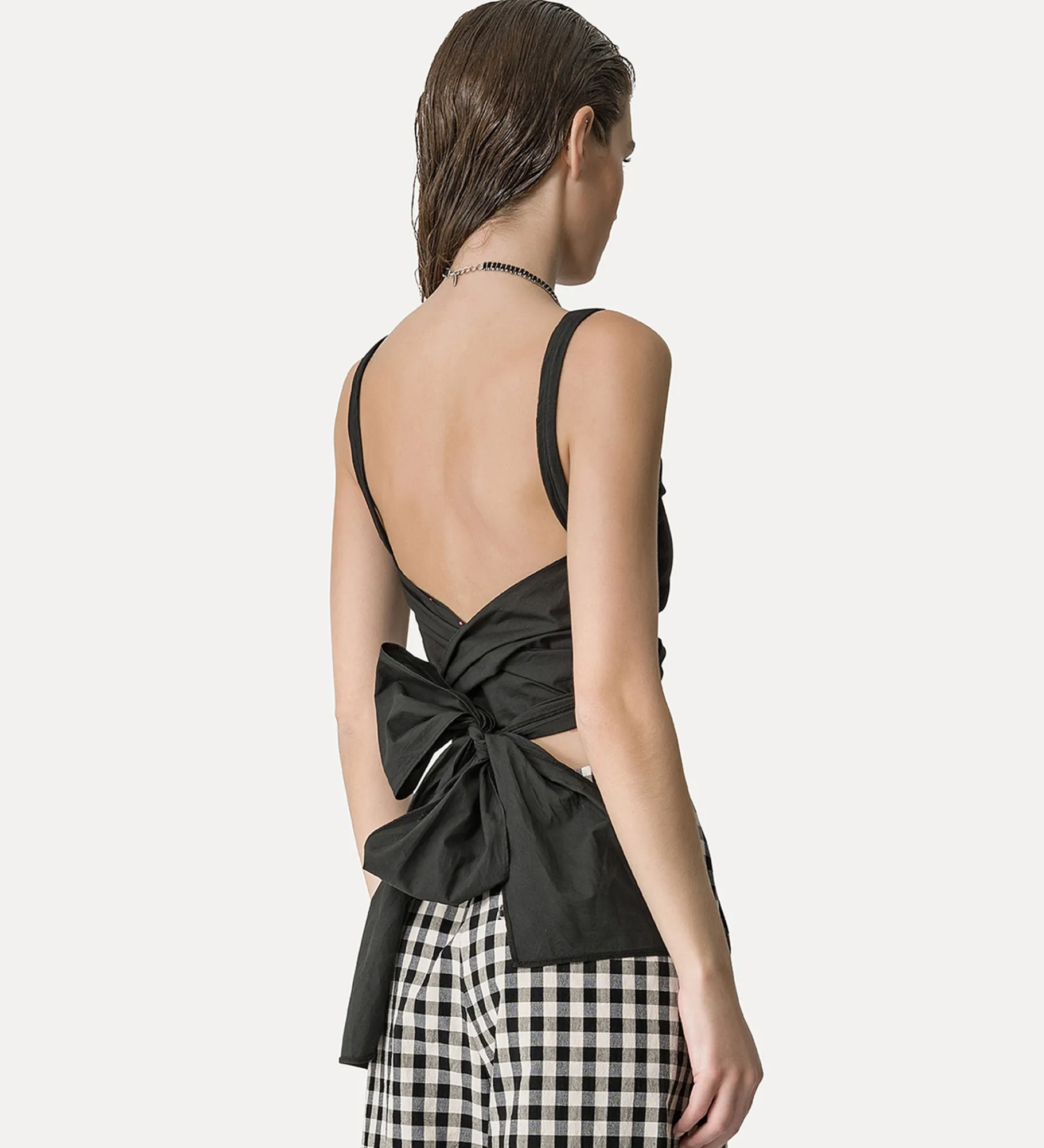 forte_forte Hauts^débardeur en jersey de coton nero
