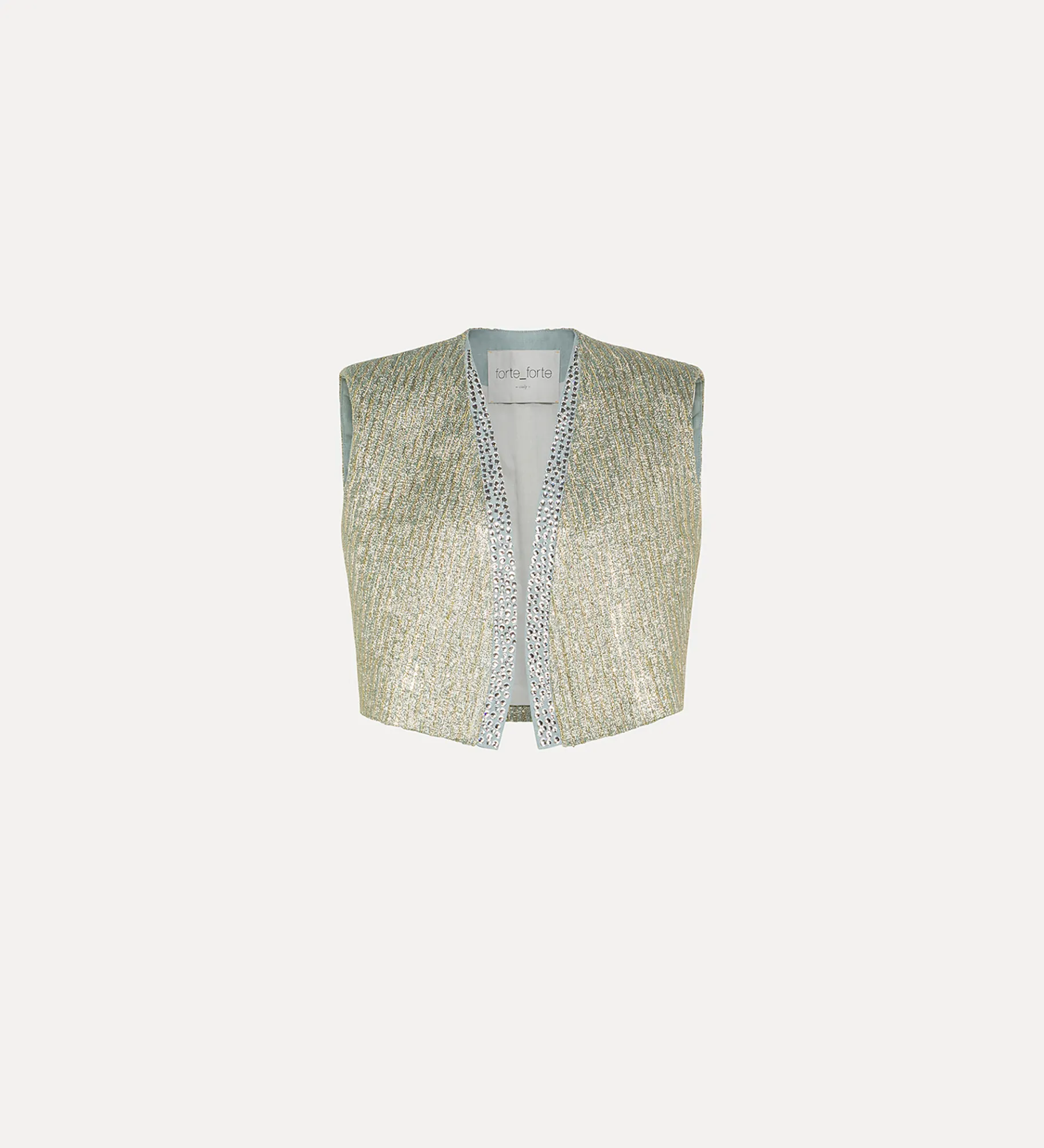 forte_forte Vestes^gilet en jacquard avec strass twinkle