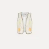 forte_forte Vestes^gilet en lin pour femme avec broderie “oniric blossom” orchidea