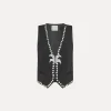 forte_forte Vestes^gilet en viscose et laine abisso