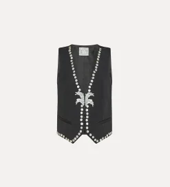 forte_forte Vestes^gilet en viscose et laine abisso