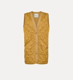 forte_forte Manteaux^gilet matelassé d'or