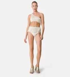 forte_forte Tenue De Plage Et Lingerie^haut à une épaule dénudée en jersey avec franges orchidea