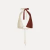 forte_forte Tenue De Plage Et Lingerie^haut de bikini en jersey color block cacao