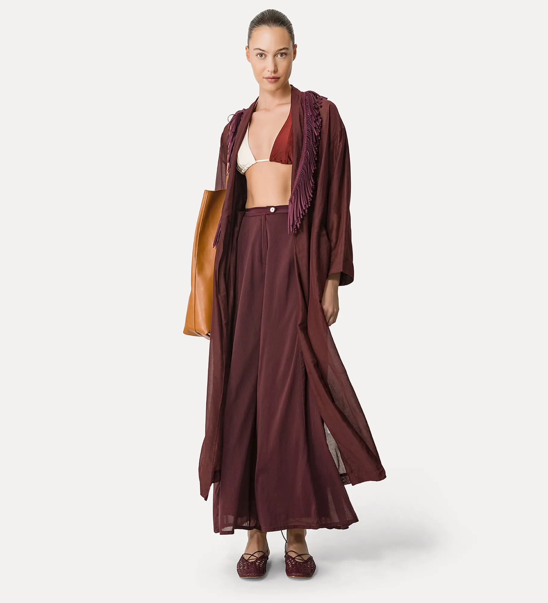 forte_forte Tenue De Plage Et Lingerie^haut de bikini en jersey color block cacao