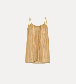 forte_forte Hauts^haut en lurex gold
