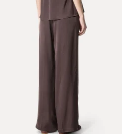 forte_forte Pantalons^jogging à coupe ample en satin de soie lava