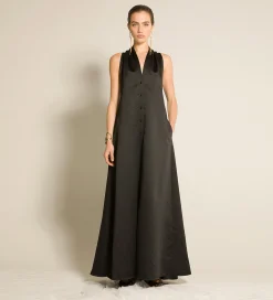 forte_forte Robes^la robe couture en duchesse contemporaine nero