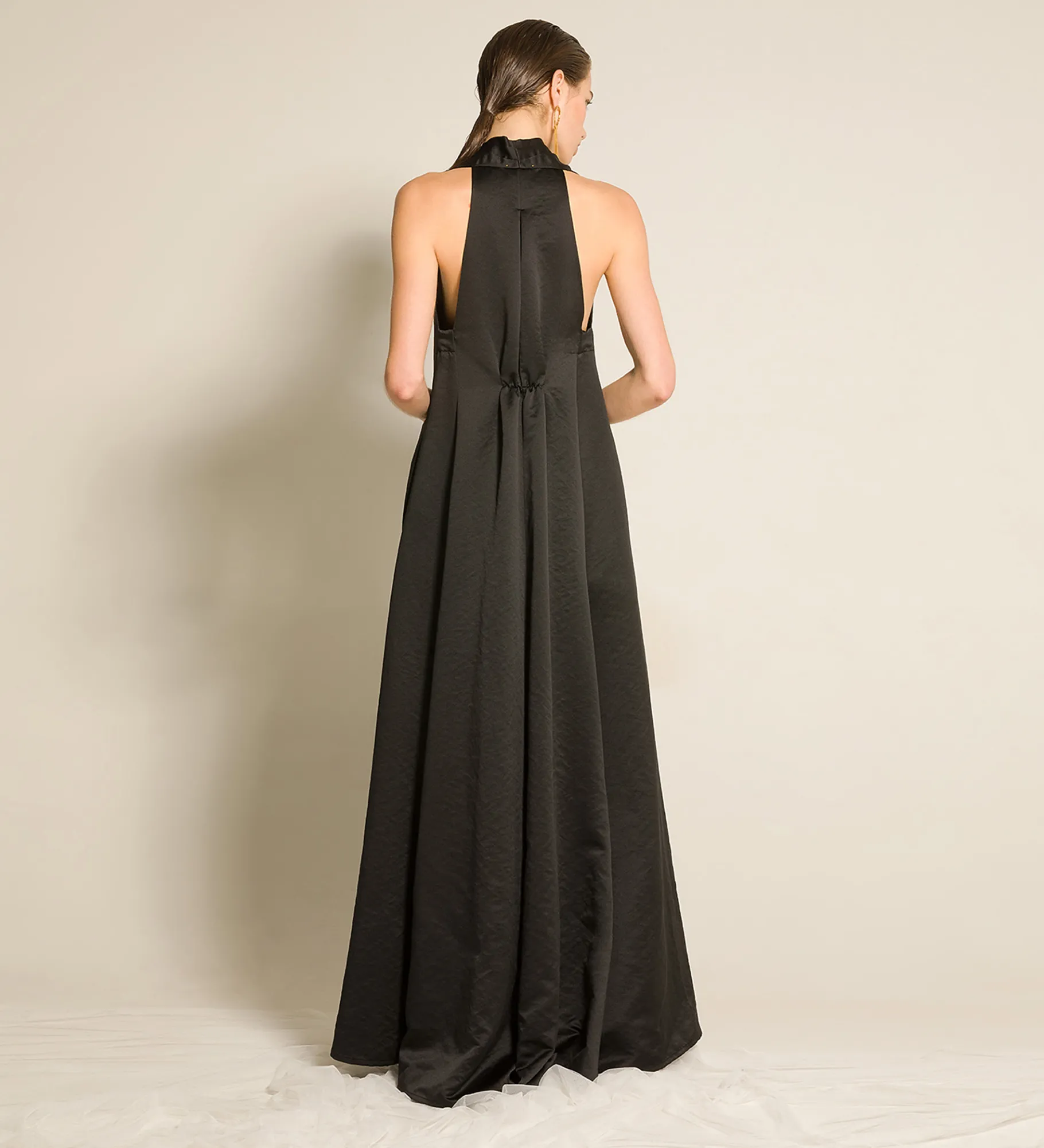 forte_forte Robes^la robe couture en duchesse contemporaine nero