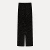 forte_forte Pantalons^le pantalon chic en velours à pois pailletés nero