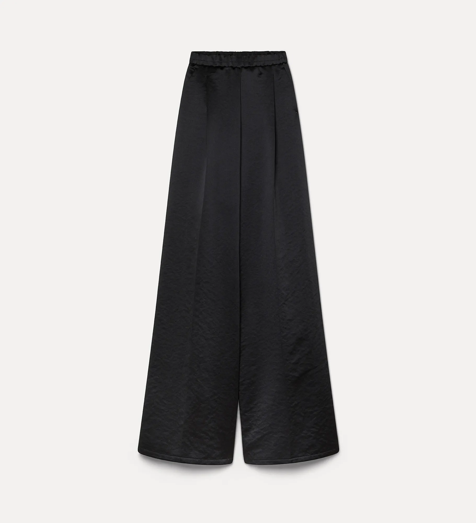 forte_forte Pantalons^le pantalon palazzo en duchesse contemporaine nero