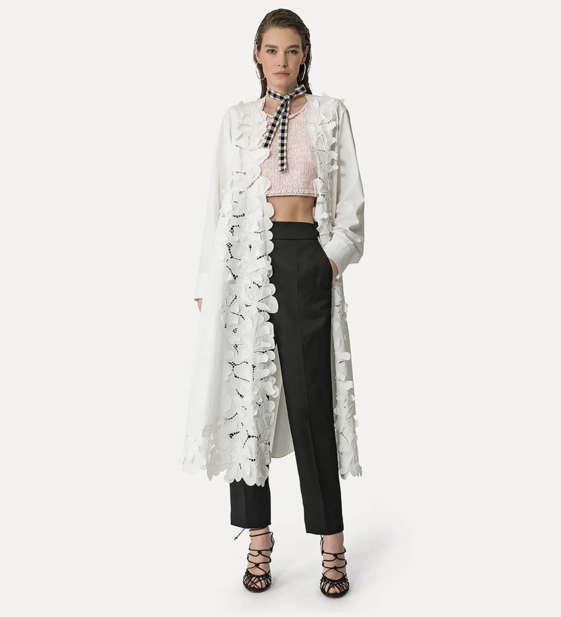 forte_forte Tricots^micro gilet oyster