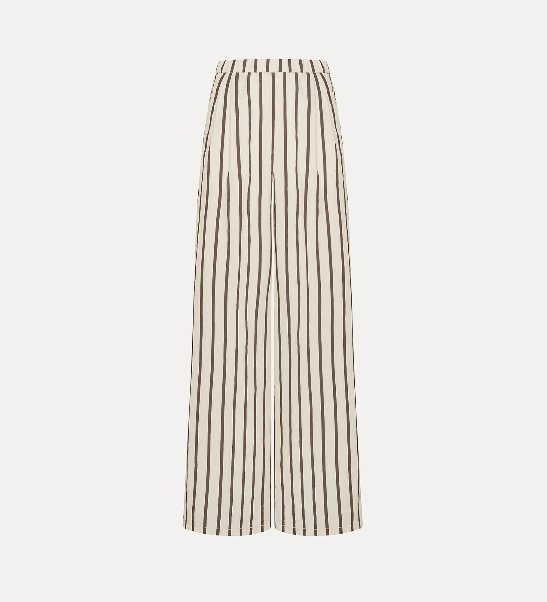 forte_forte Pantalons^pantalon à jambes larges à fines rayures orchidea