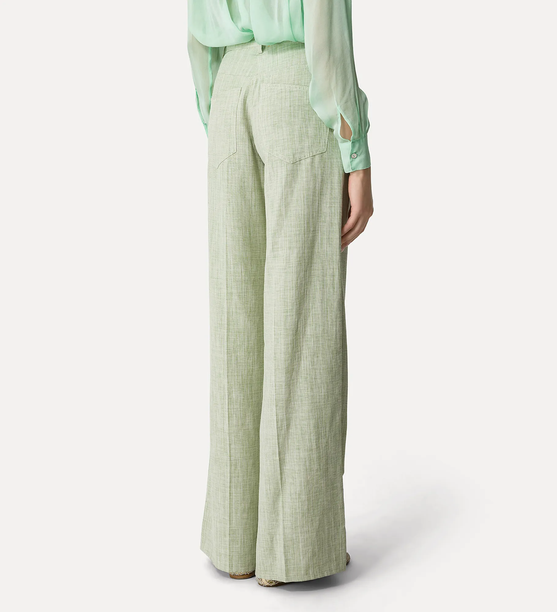 forte_forte Pantalons^pantalon à 5 poches pour femme fil à fil aloe