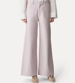 forte_forte Pantalons^pantalon ample en cuir nappa oyster