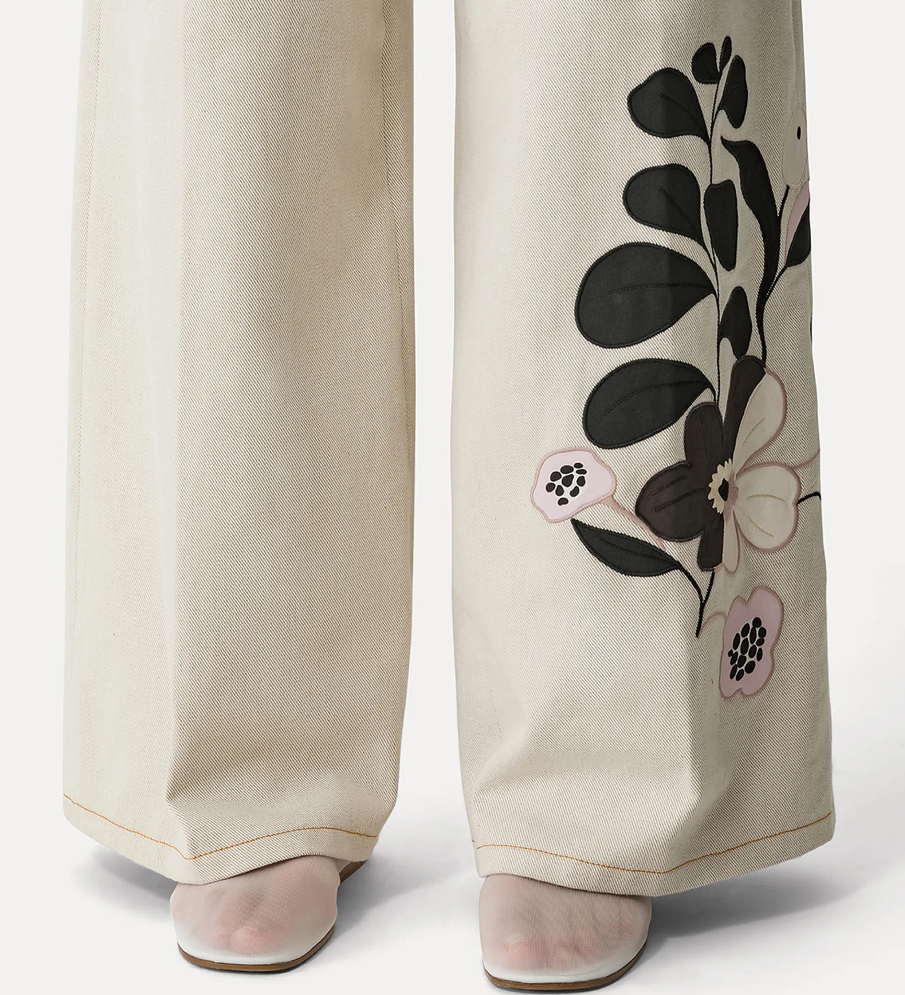 forte_forte Pantalons^pantalon en coton à 5 poches dune