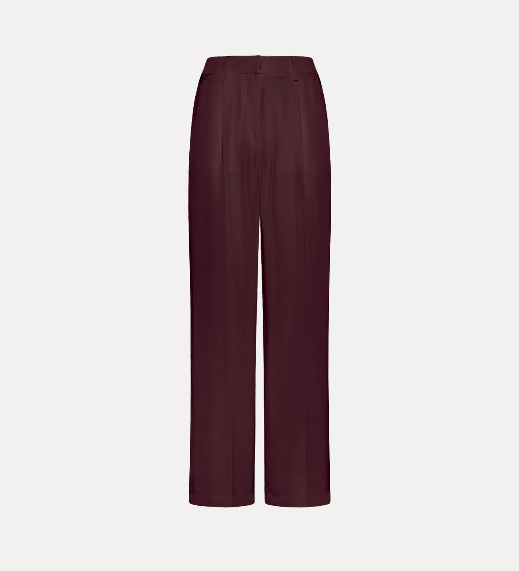 forte_forte Pantalons^pantalon élégant à taille haute en soie habotai black orchid