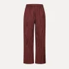forte_forte Pantalons^pantalon pour femme avec élastique à la taille cacao