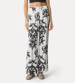forte_forte Pantalons^pantalon évasé en satin “the secret lily” orchidea